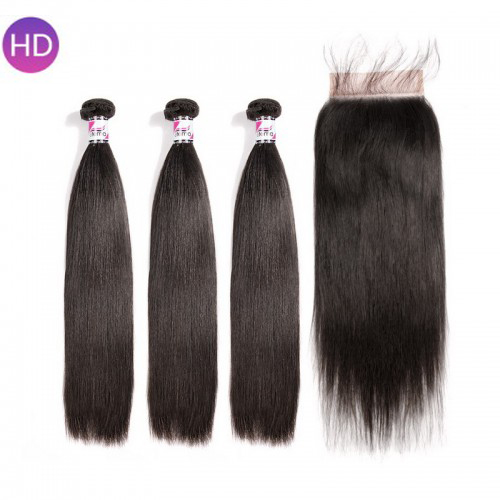 Stema Straight Virgin Hair With 5x5 HD Lace Closure